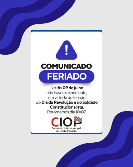 COMUNICADO IMPORTANTE!