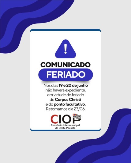 COMUNICADO IMPORTANTE!